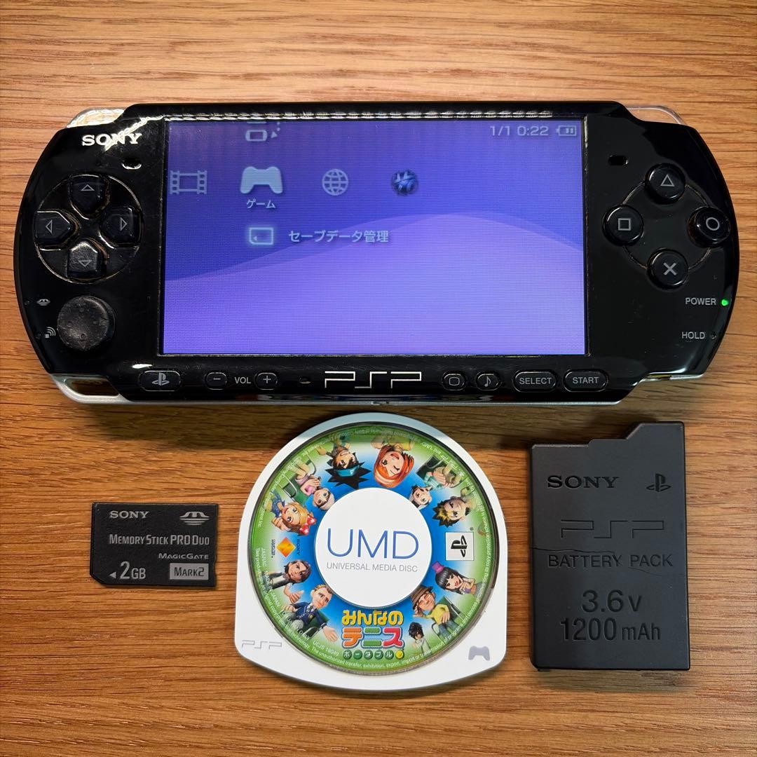 Sony PSP-3000 Piano Black Console Tested Working Region Free Japan