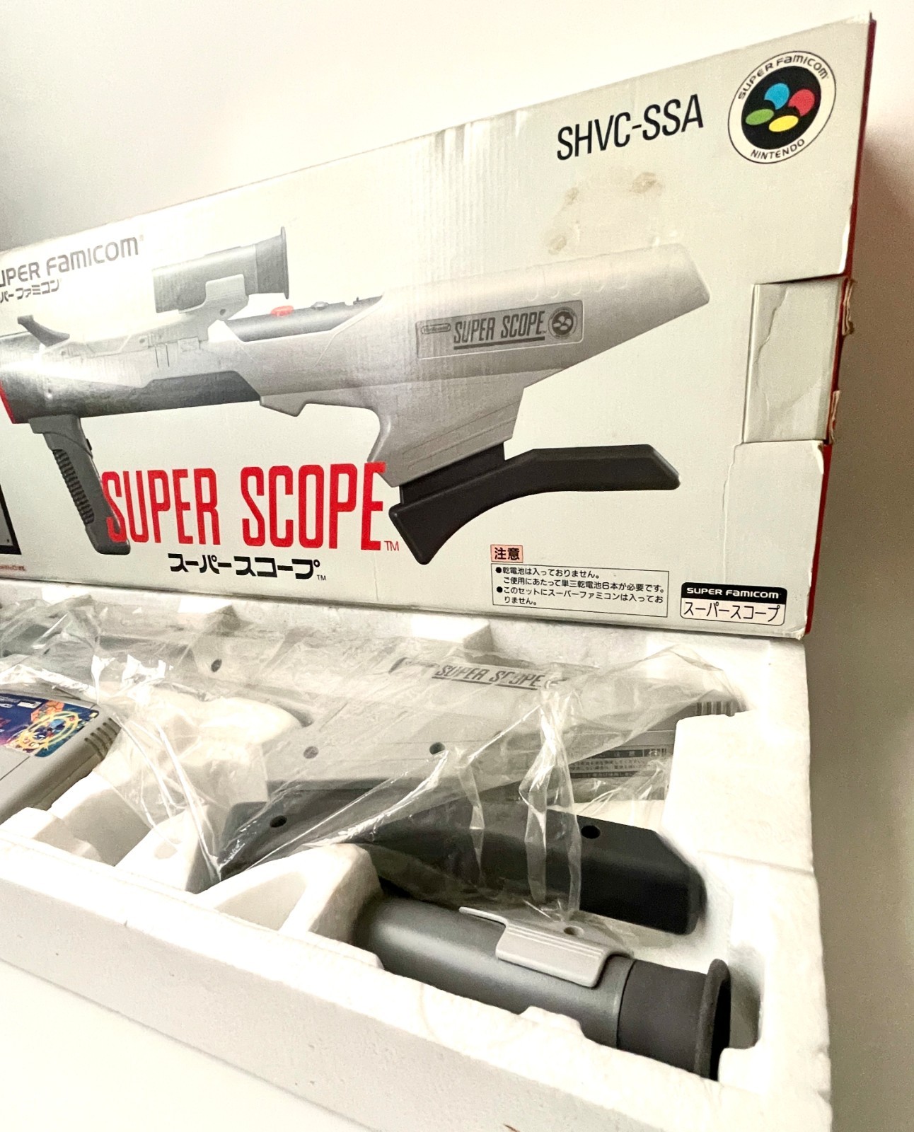 Nintendo Super Famicom Super Scope 6 SHVC-SSA Boxed Scope Controller SFC Game