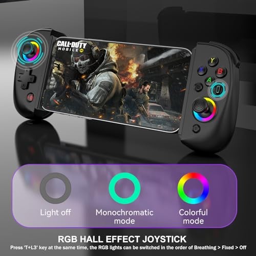 Mobile Gaming Controller for iPad/Tablet[Within 5-10″] Wireless D8 Black
