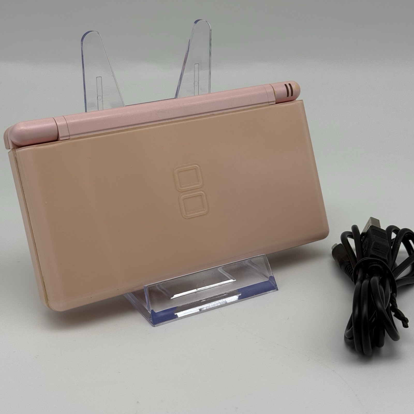 Nintendo DS Lite Coral Pink Console With Charger & Stylus Tested Region Free