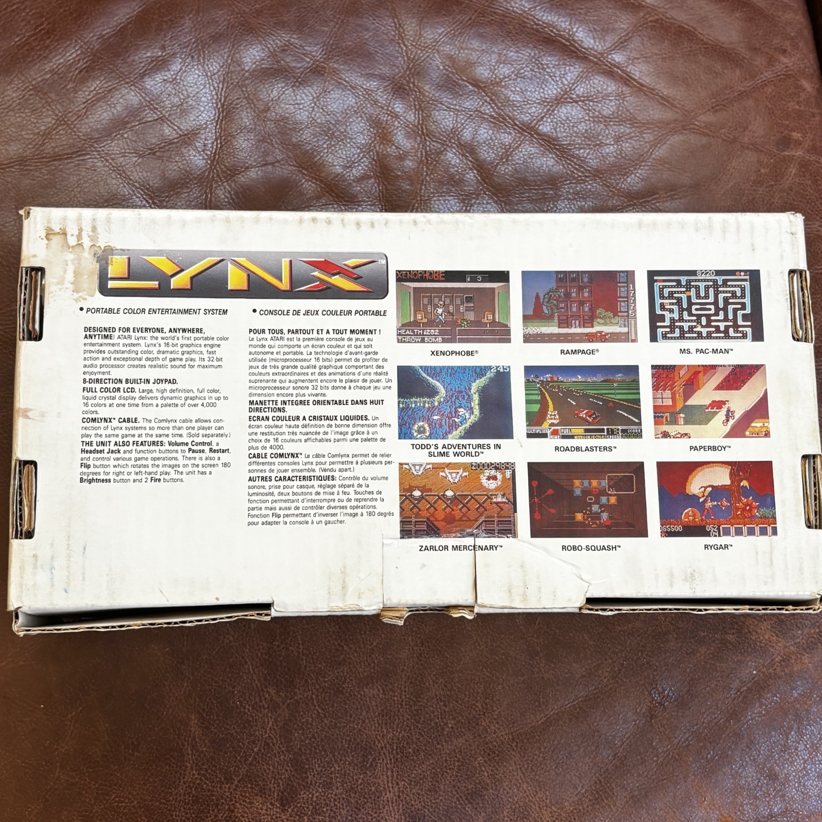 Vintage Atari Lynx Model 1 Video Game Console Handheld New in Box READ