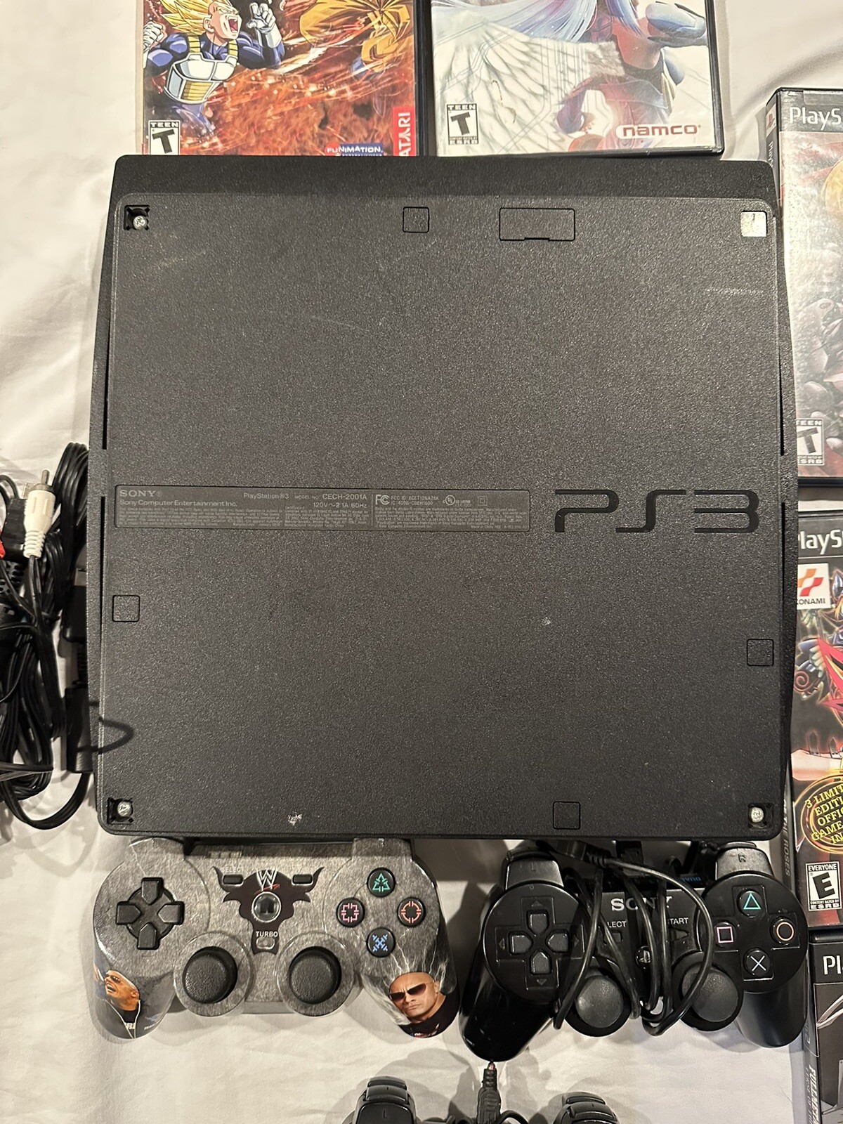 Sony PS3 Slim Console CECH-2001A With Remotes