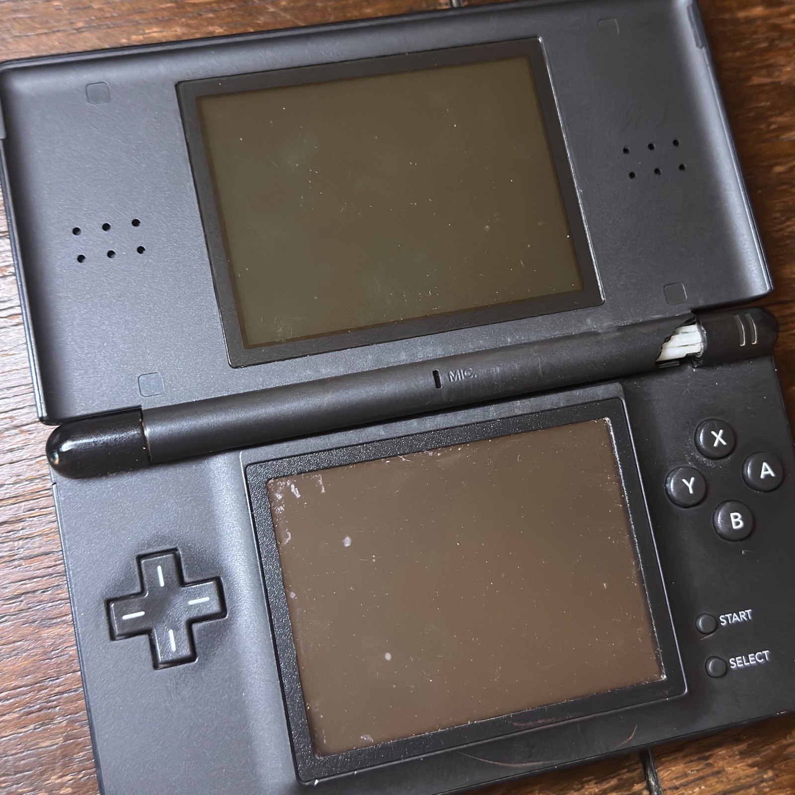 Nintendo DS Lite Handheld System – Black | Broken Hinge – Selling As Is