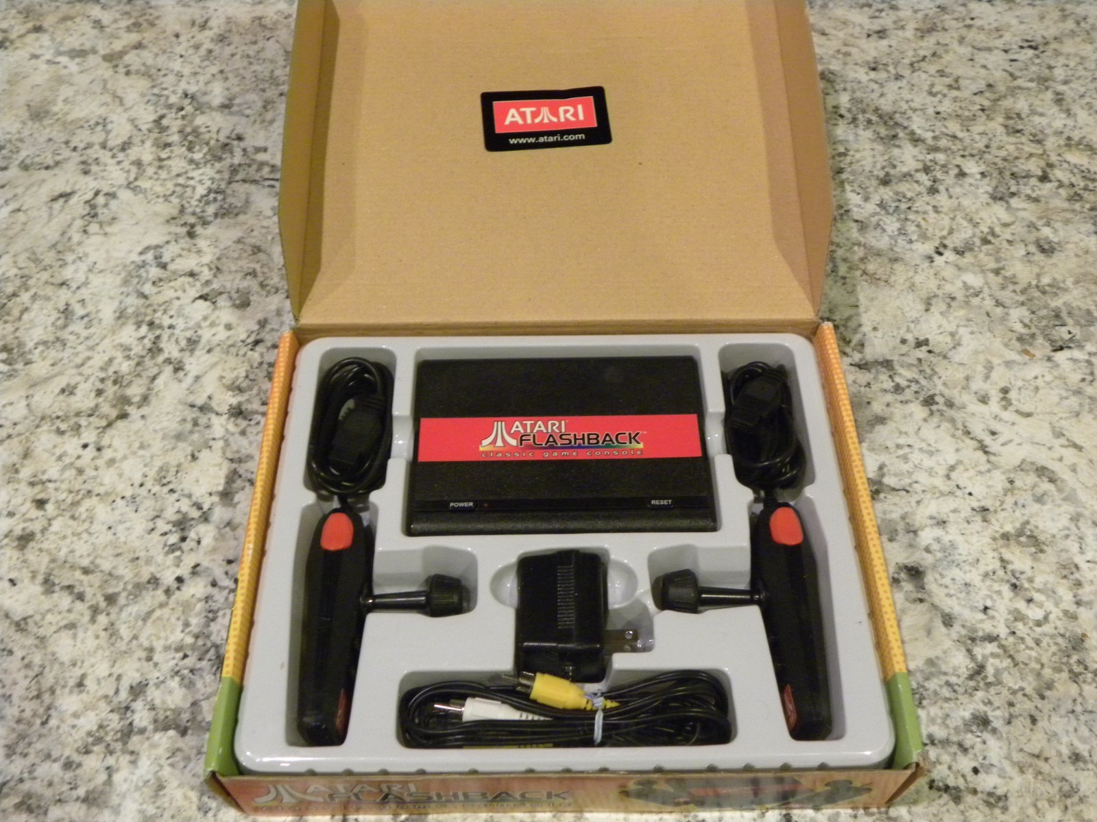 Atari Flashback Console with 20 Built-In Games, 2 Joysticks, AV Cable / OPEN BOX