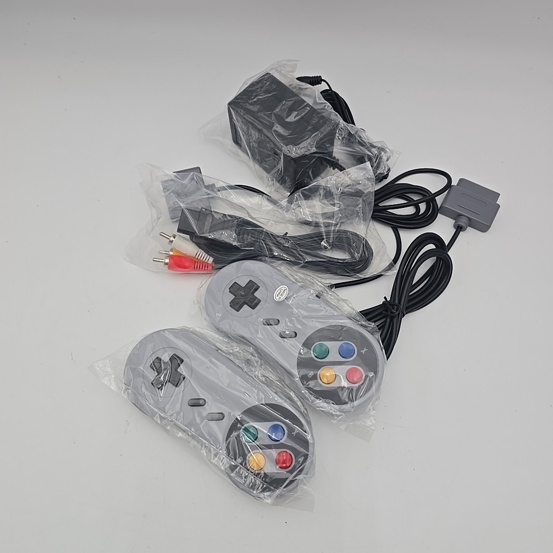 Super Nintendo System SNES Console Tested New Controllers, Rca Cable And Power