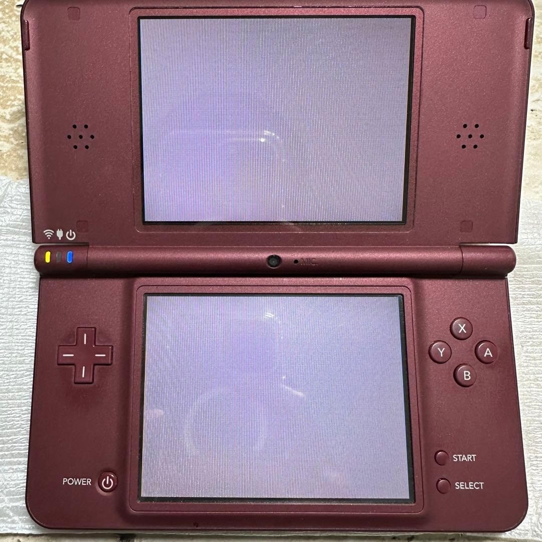 Nintendo DSi LL Wine Red Console Boxed Complete Tested Working 6587
