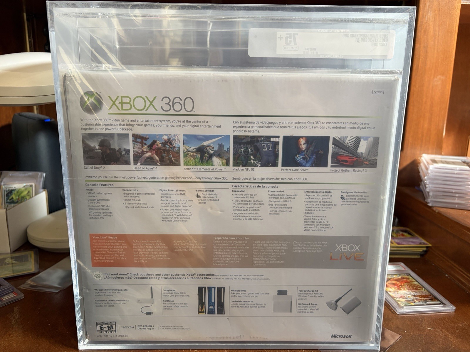 Xbox 360 Microsoft – First Release Edition Console Sealed – VGA 75 Q EX – NM