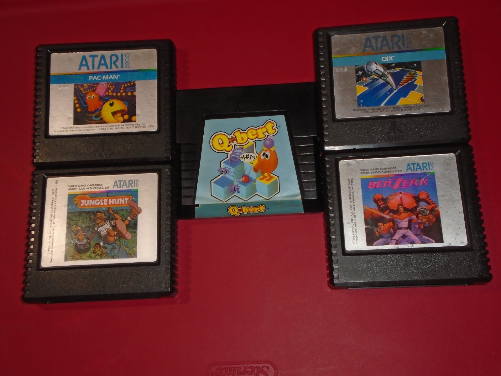 Atari 5200 Super System Console CIB Complete AC Switch Box 2Controllers 6Games +