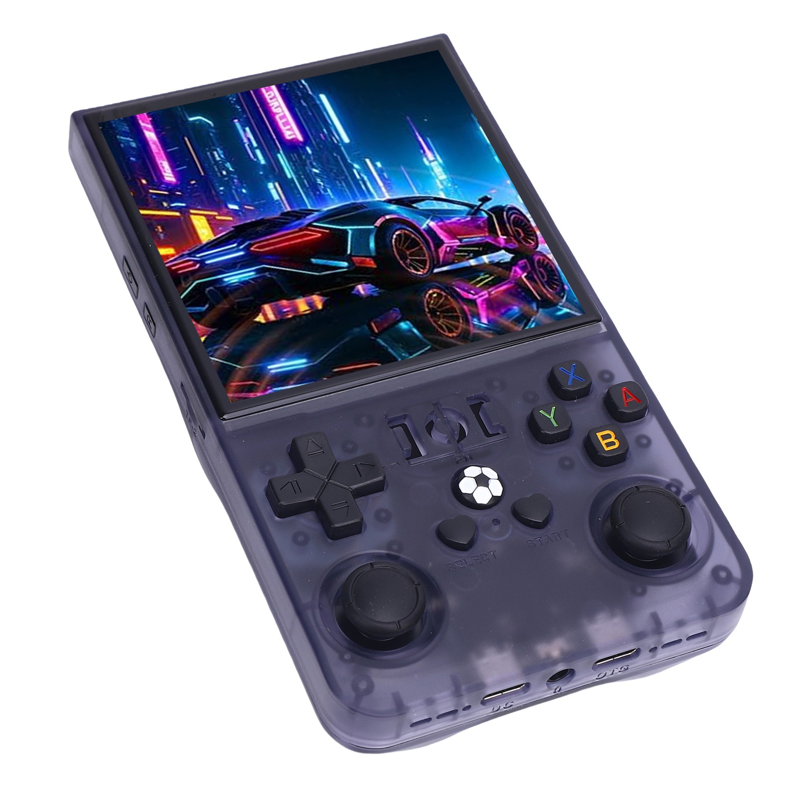 Portable Handheld Video Game Console Translucent Grey 4 Inch Screen 4000mAh