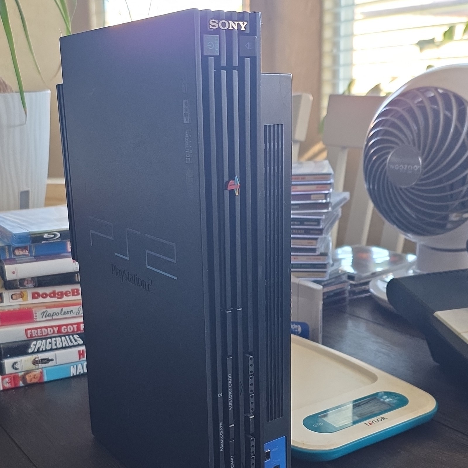 UNTESTED Sony PlayStation 2 Console w/ Network Adaptor Disc, Manual
