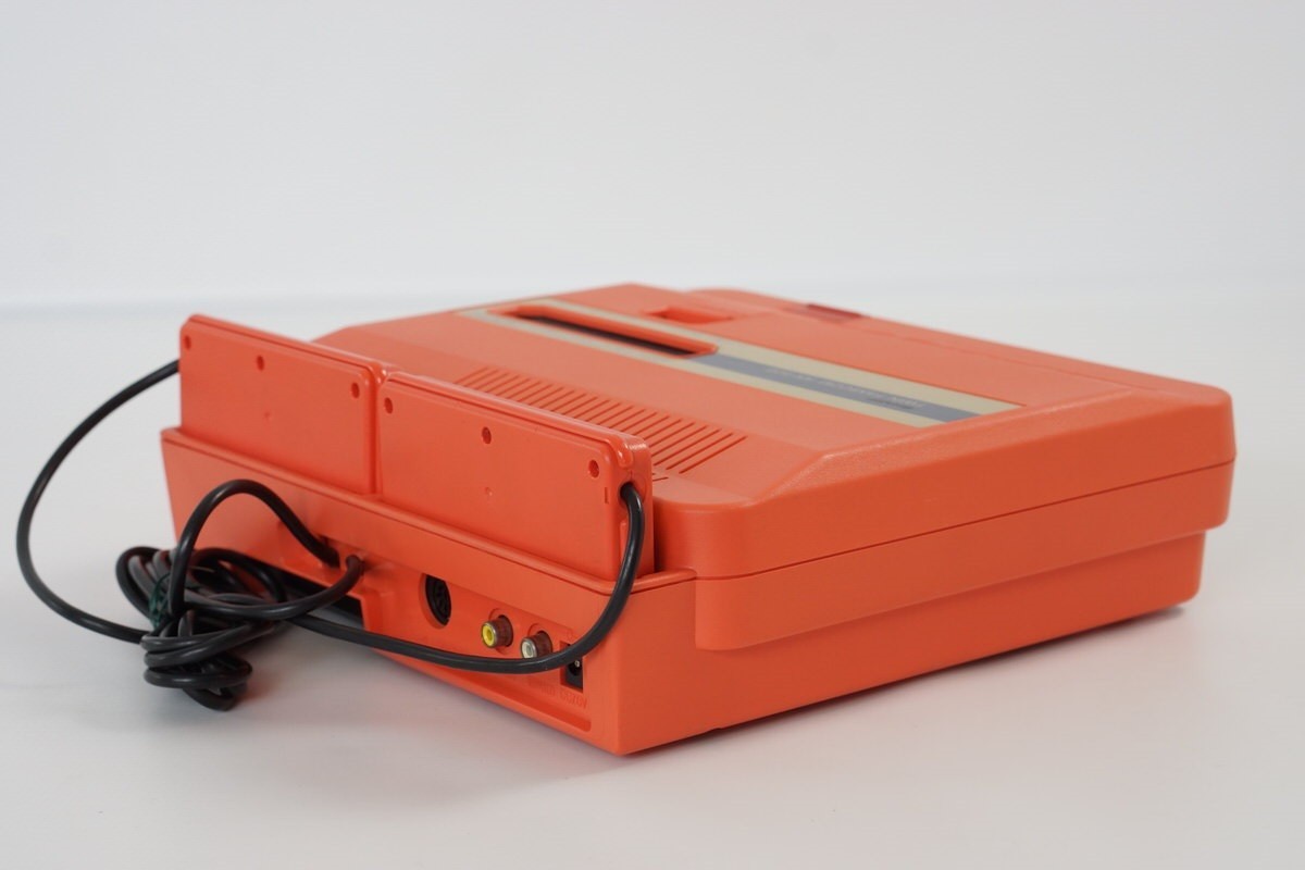 TWIN FAMICOM SHARP Console AN505-RD Red Tested System 321324