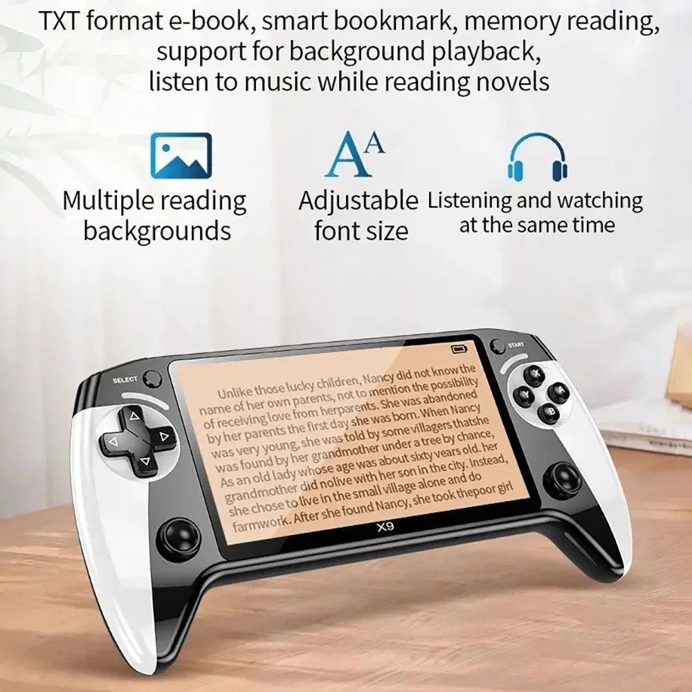 X9 Retro Handheld Game Console-Handheld Game Console with HD IPS