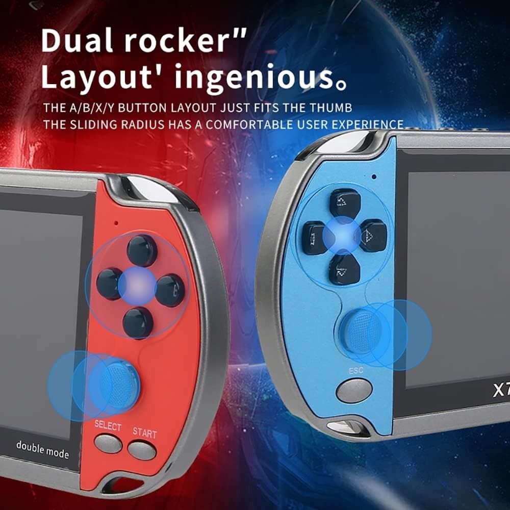Versatile 4.3″ X7 Plus Game Console: Music, Video & 10000 Classic Games Included