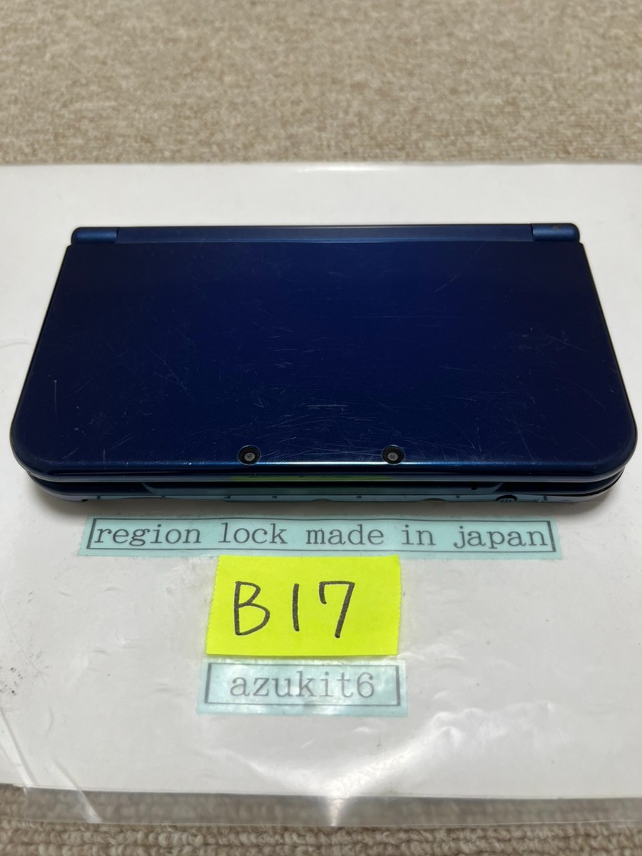 New 3DS LL XL Metalic blue Japan Nintendo Console region Japanese B17