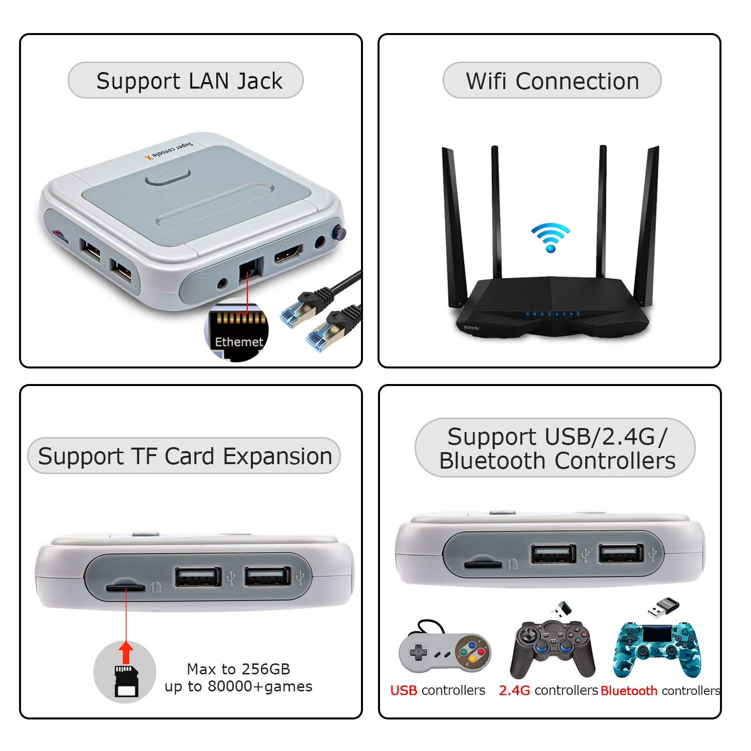 Super Console X with 65,000+ Classic Games Video Game Consoles,Emulator Conso…