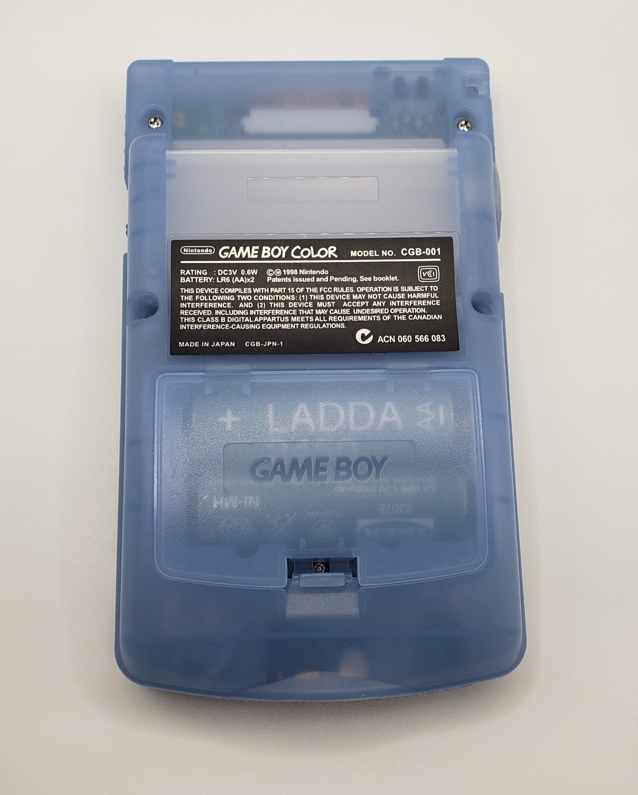 Laminated OLED Screen – Lugia Game Boy Color – New Speaker, Recapped, Silver