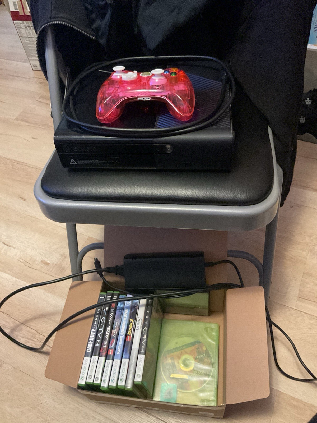 Microsoft Xbox 360 E Console – Black model 1538 250 GB With Controller HDMI