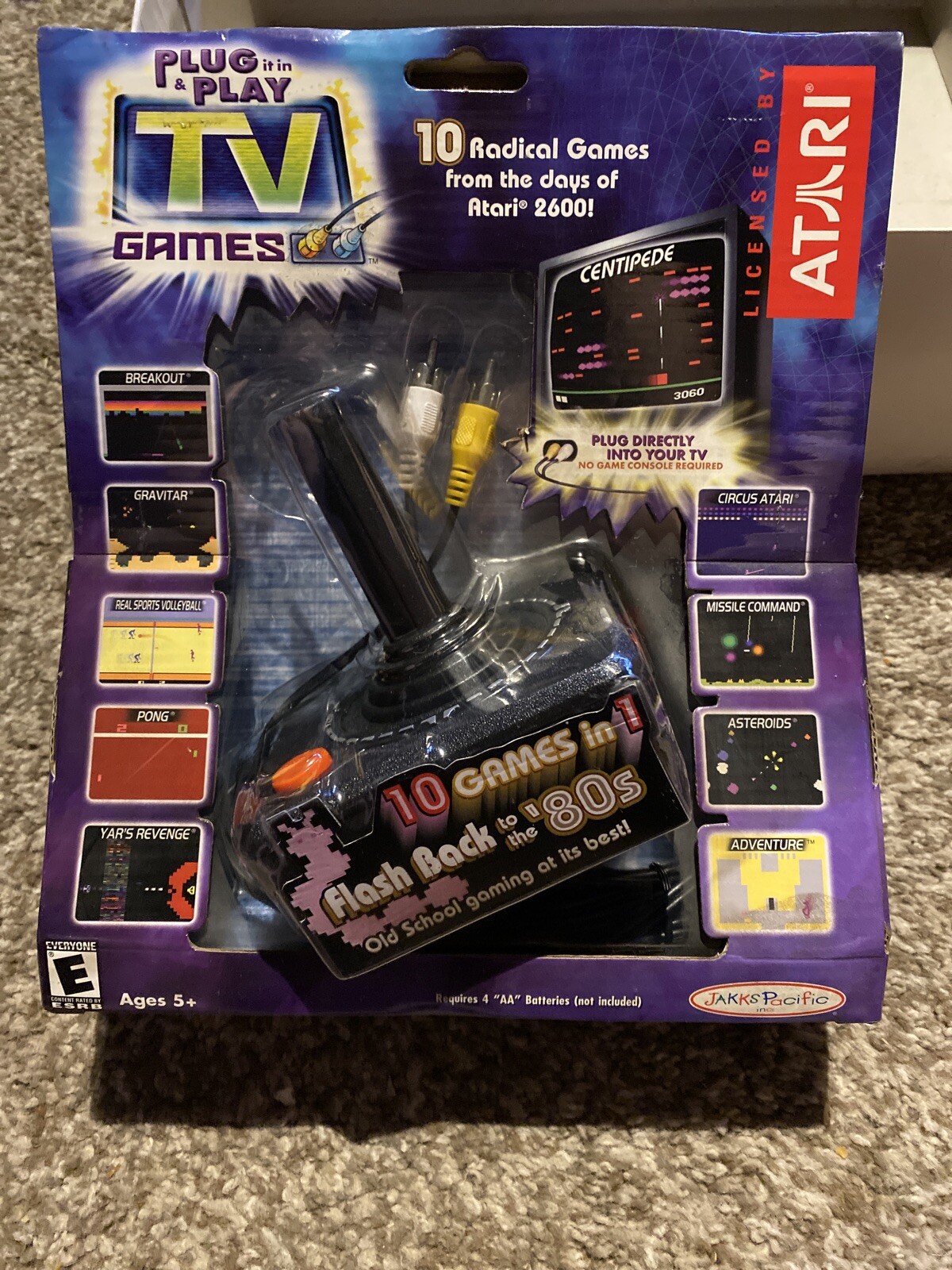 ATARI 2004 FLASH BACK 10 IN 1 VIDEO TV GAME NIB NEW FREE SHIPPING!