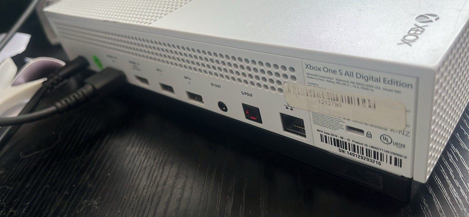 Microsoft Xbox One S All-Digital Edition 1TB Home Console – White