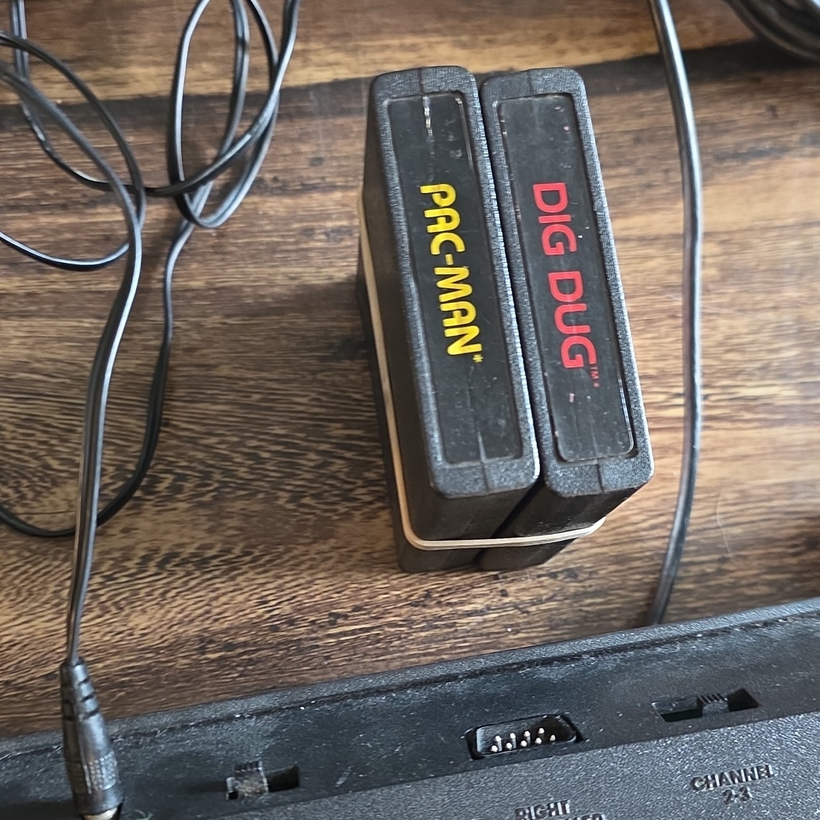 Atari 2600 Home Console Bundle RF TV Type Switch 2 Joysticks Touch Pad Games