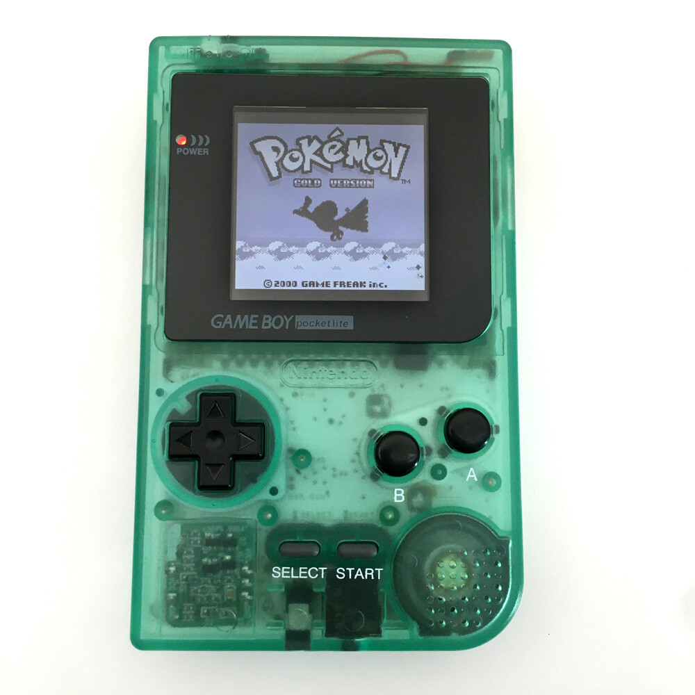Clear Green 5 levels High Backlight LCD Screen Game Boy Pocket GBP Game Console