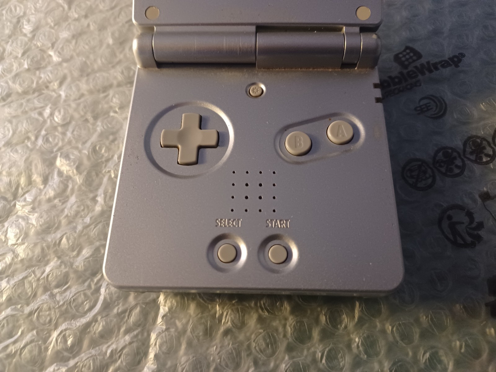 Nintendo Gameboy Advance SP GBA SP Silver/Silver