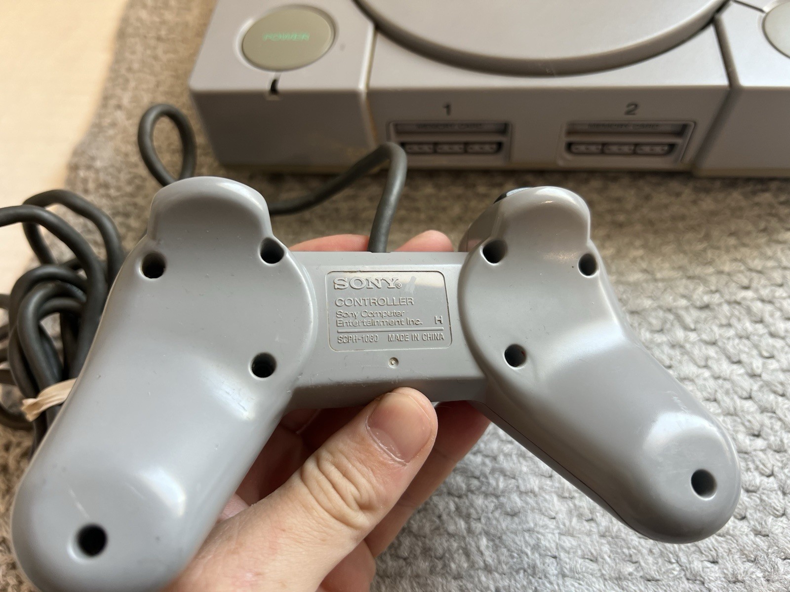 Sony PlayStation 1 Console Bundle SCPH-5501 PS1 4 Games Controller Clean OEM