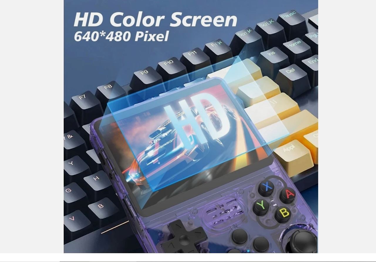 R36S Retro Handheld Video Game Console Card 64/128GB 3.5′ IPS Screen 22000+ game