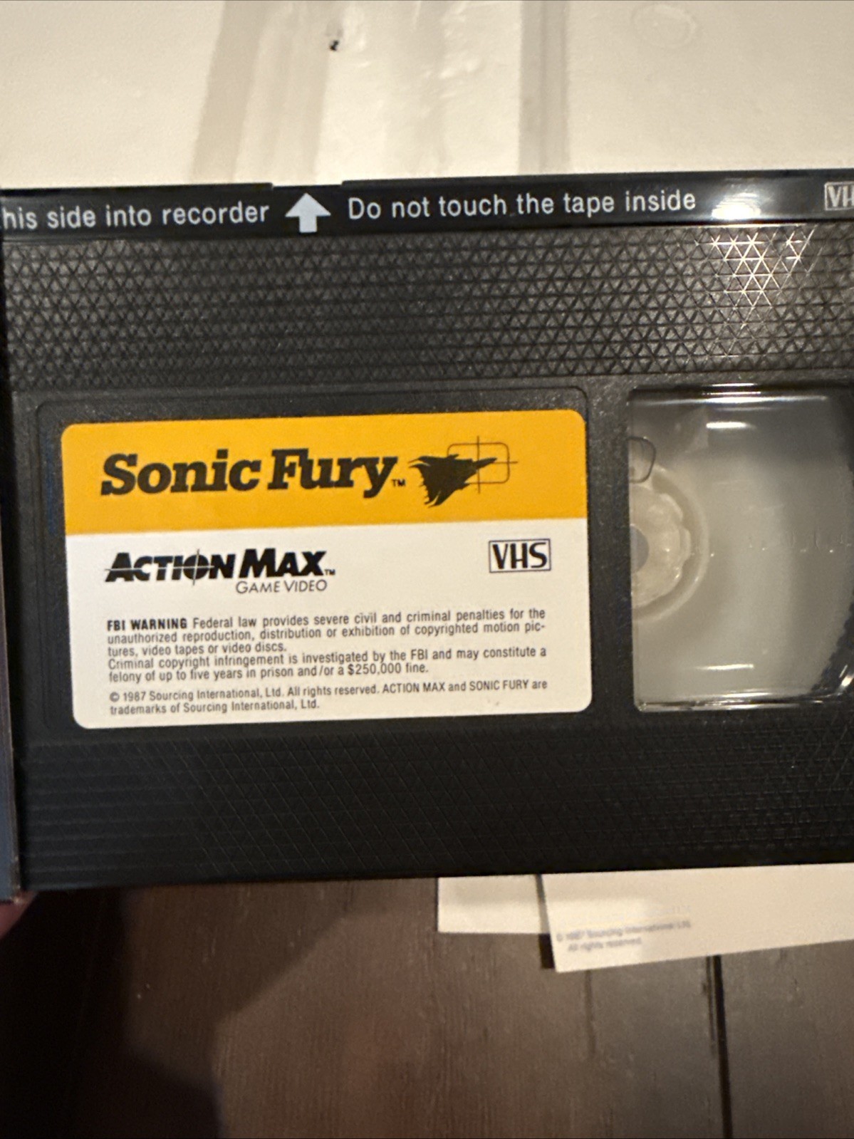 1987 ACTION MAX The First Real Action Game System W/ Sonic Fury Game Untested