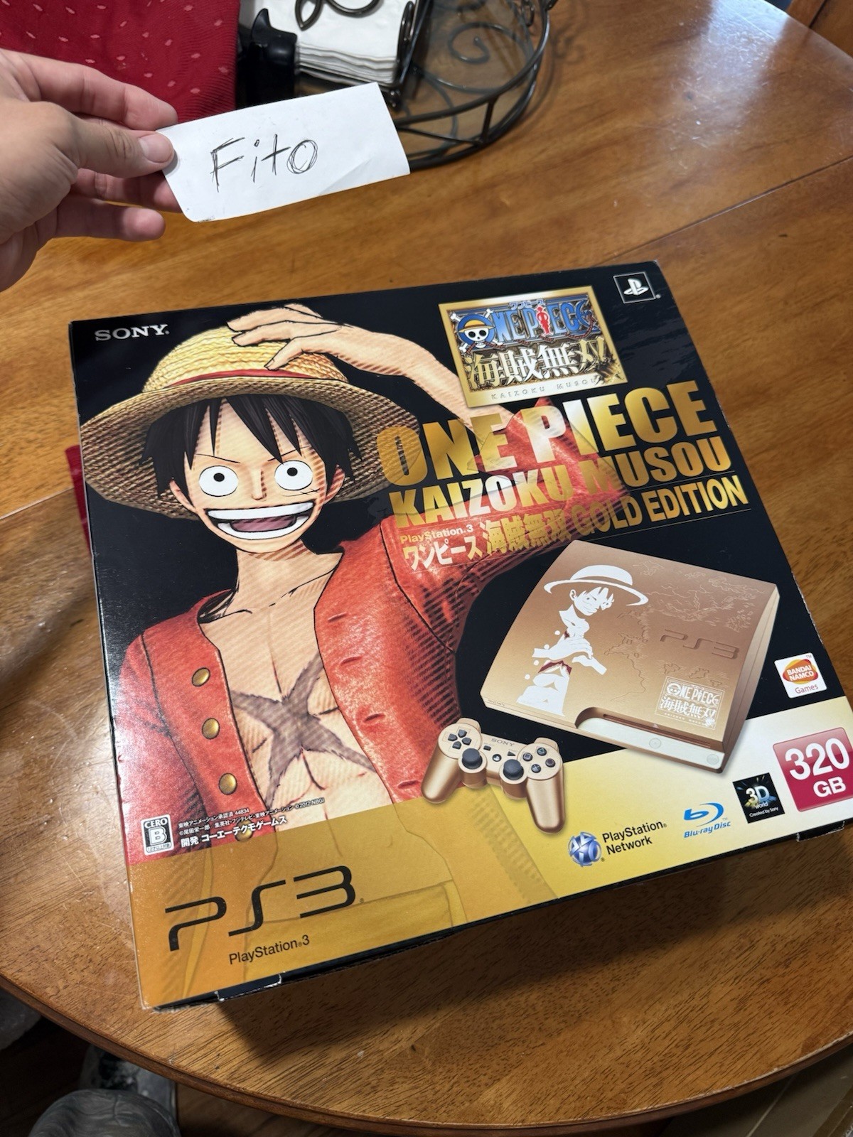One Piece PS3 KAIZOKU MUSOU GOLD EDITION 320GB Console Sony PlayStation 3