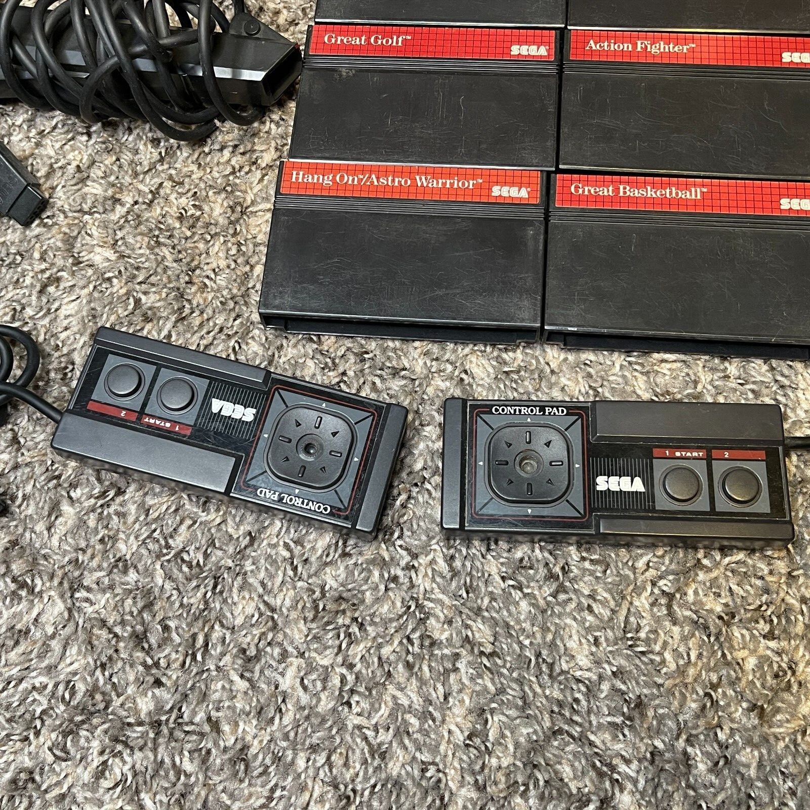 Sega Master System Console, 10 Games, 5 Controller, Light Phaser Tested &Working