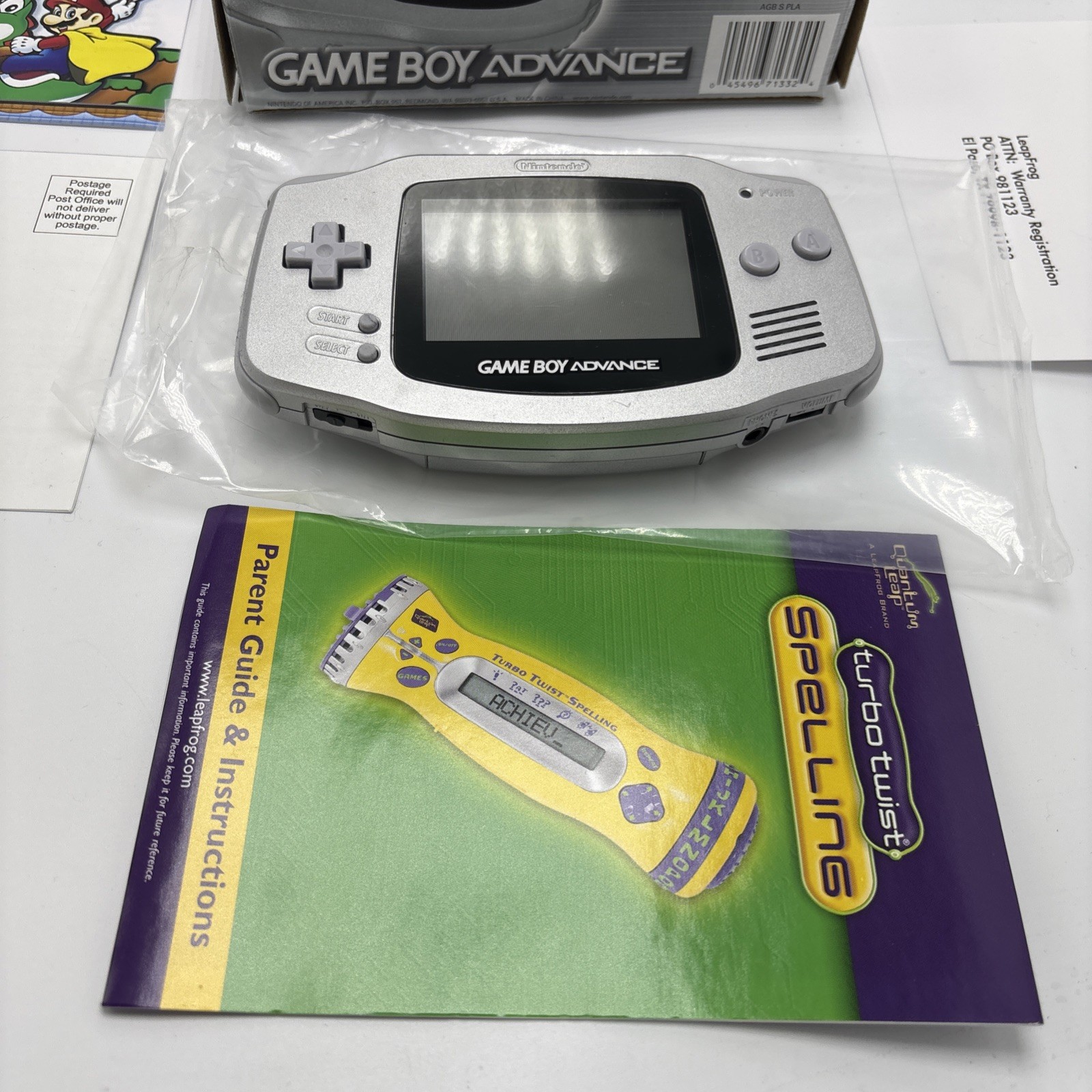 Nintendo Game Boy Advance GBA Console Limited Edition Platinum