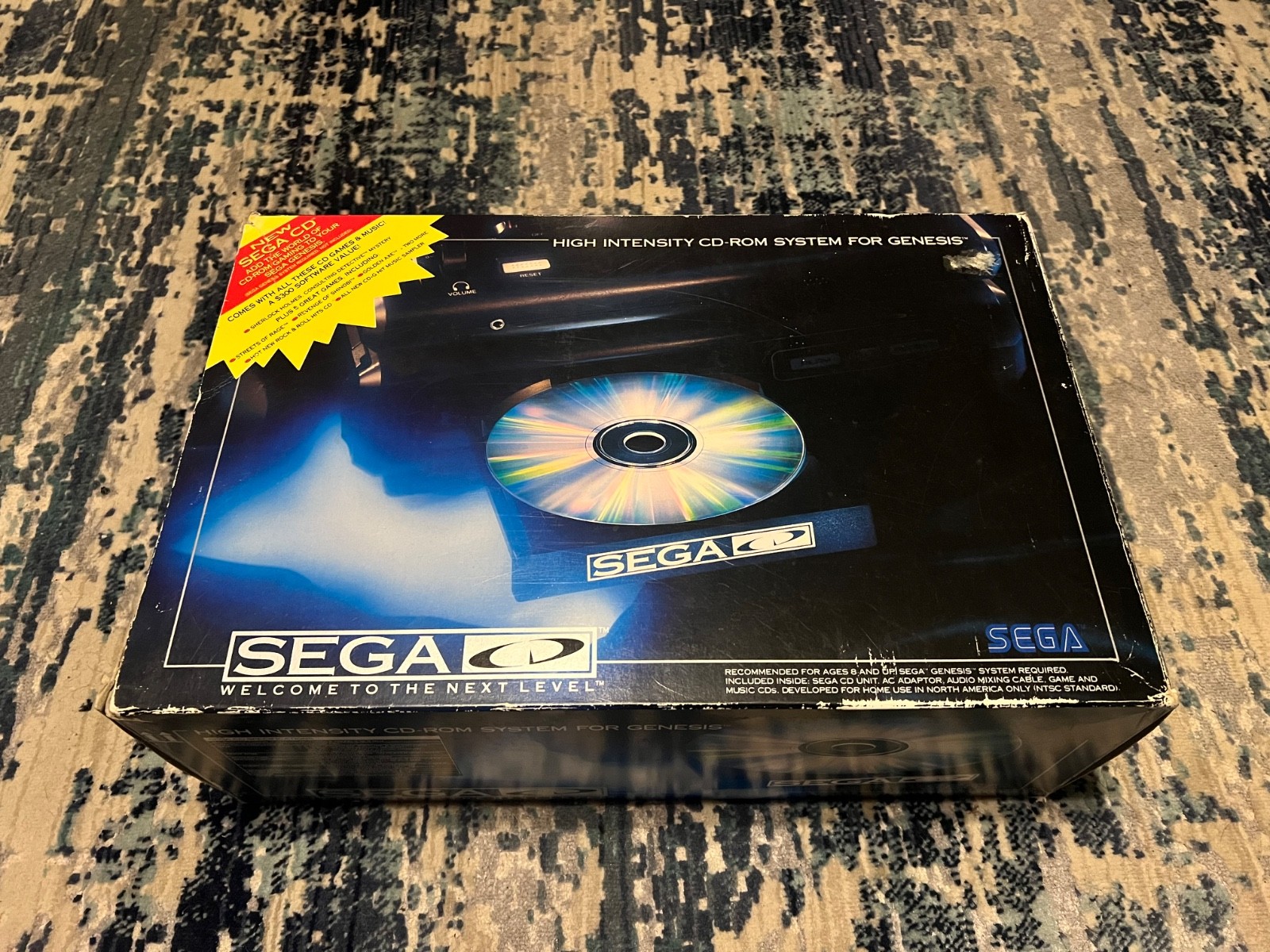 Sega Genesis CD Console. Model 1 Front Loading. Fully Tested and Working. CIB.