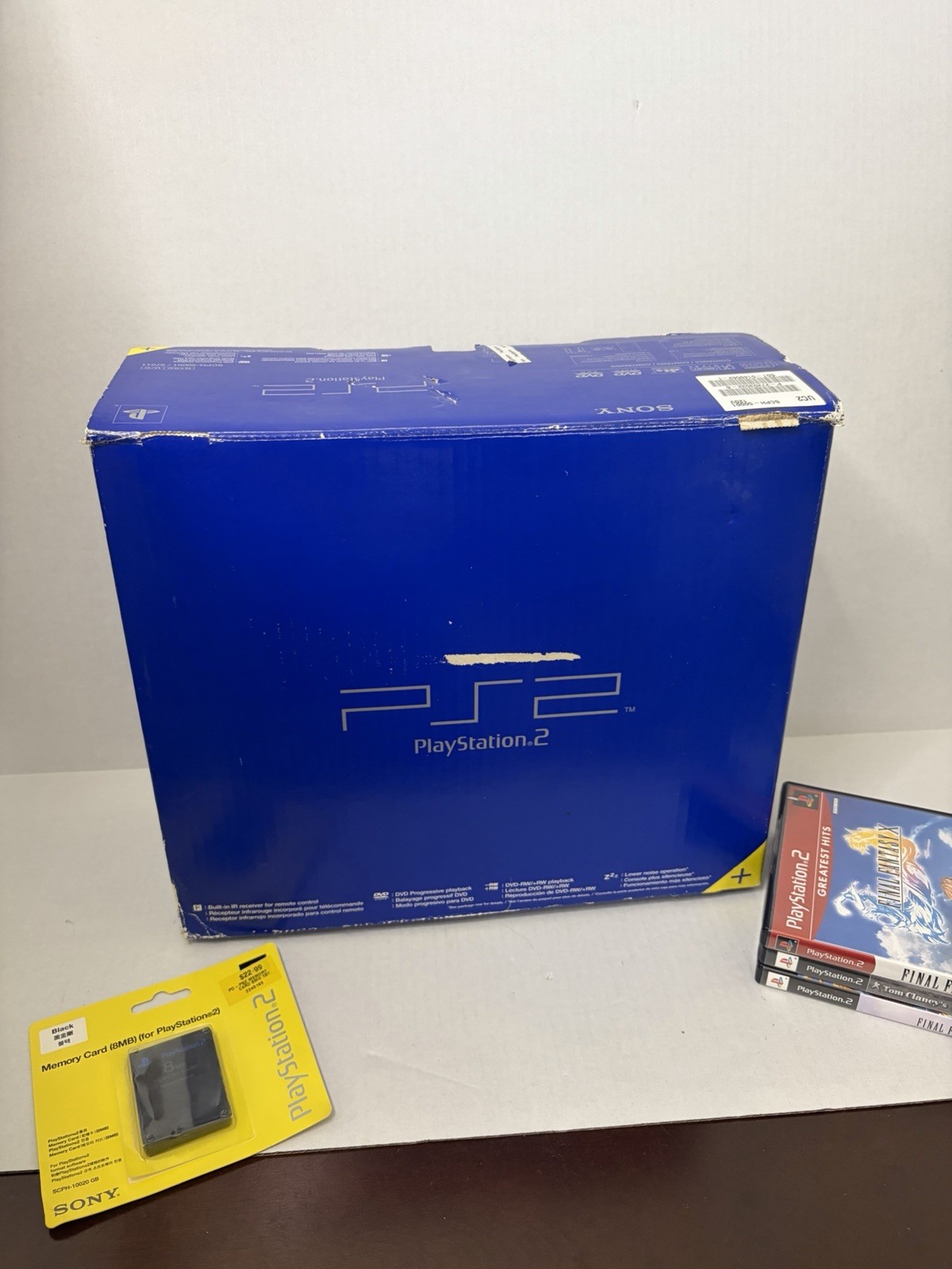 Sony PlayStation 2 PS2 Black Console Gaming System SCPH-50001 CIB w/Games Tested