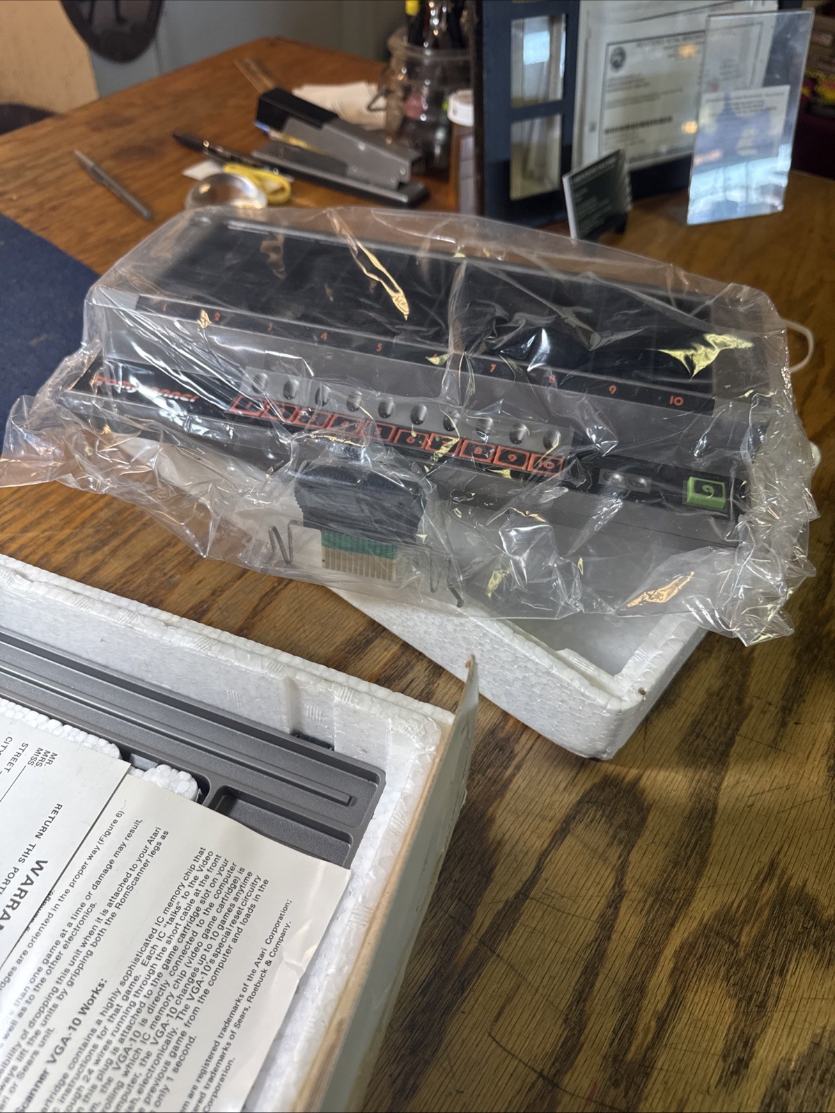 Atari VCS Romscanner Command Center Atari 2600 VGA-10 CIB NIB NOS ~VHTF MINT 🔥