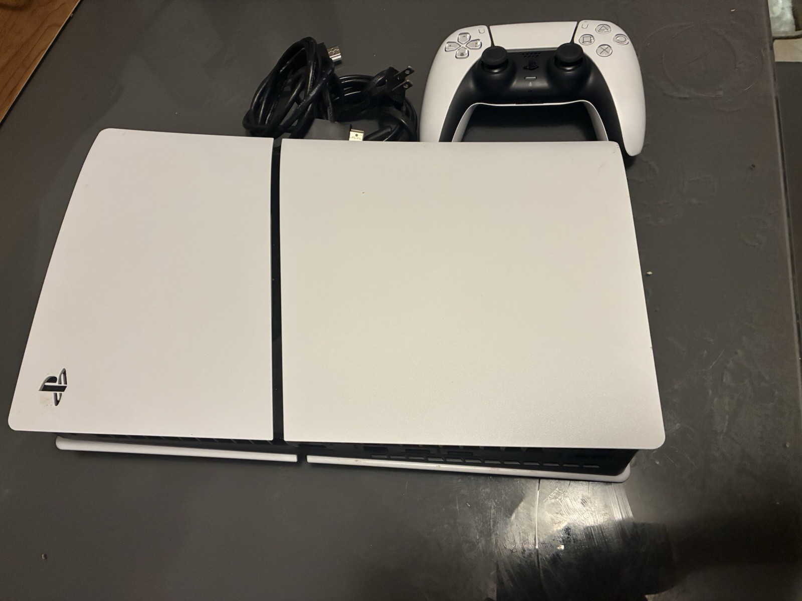 Sony PlayStation 5 Slim Console White, Controller, HDMI USB, Wi-Fi Capability
