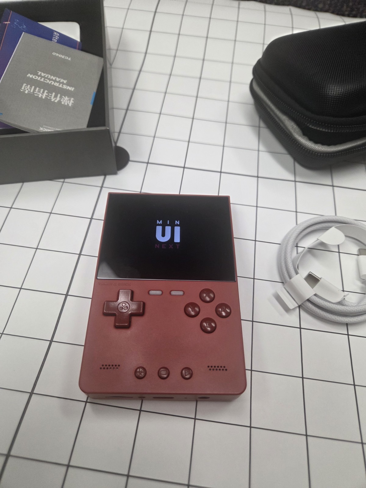 Trimui Brick Handheld Console (Red) – Premium MinUI Next Setup