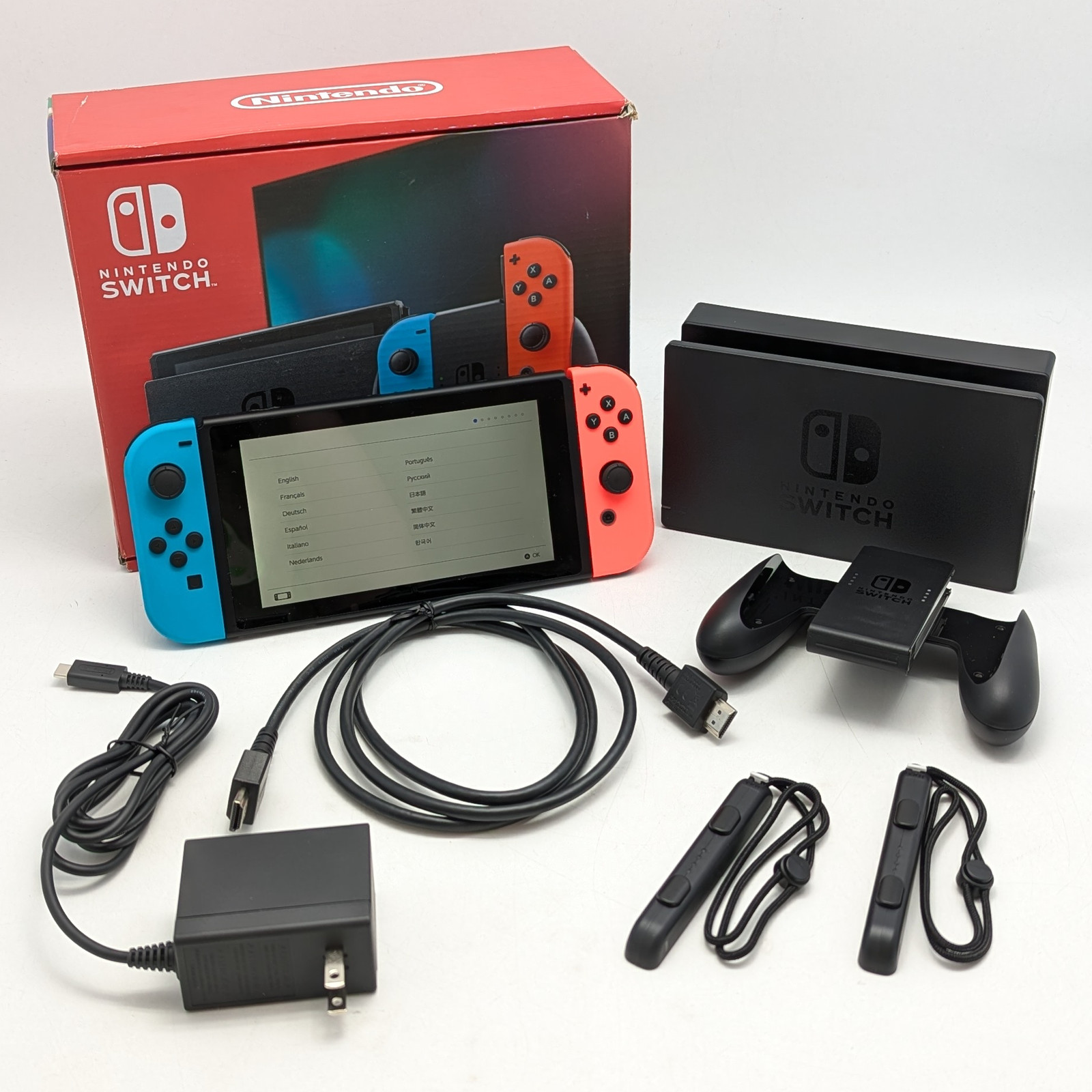 Nintendo Switch Handheld Console 32GB Red/Blue Joycons