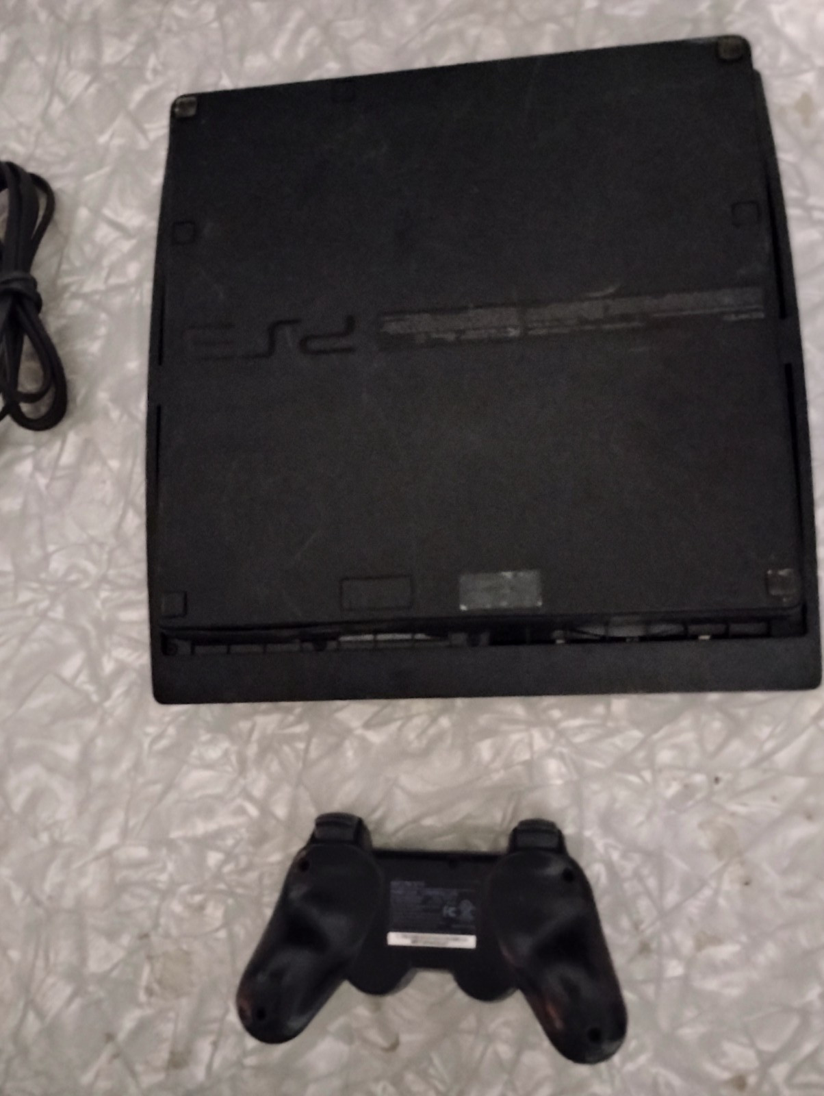 Sony PlayStation PS3 Slim Tested With Controller and Cords