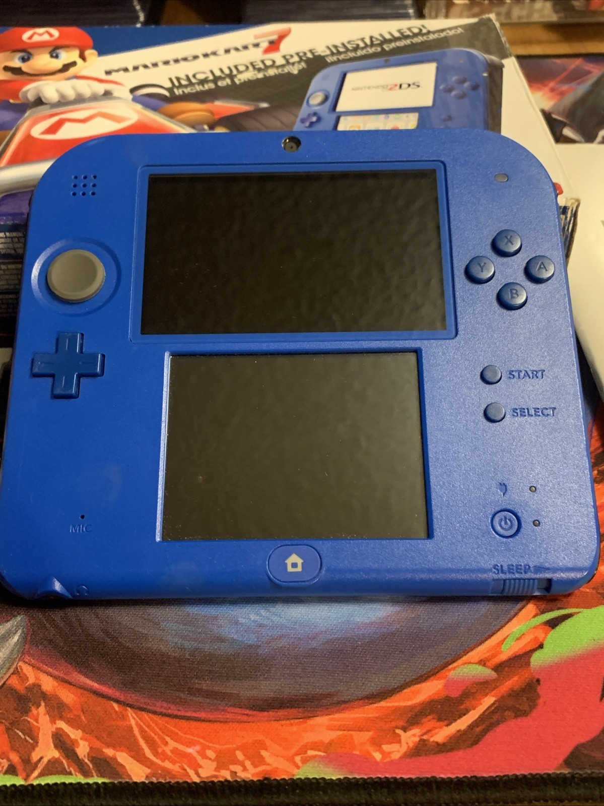 Nintendo 2DS Handheld Game System – Box Manual Charger Games Works Perfectly VG