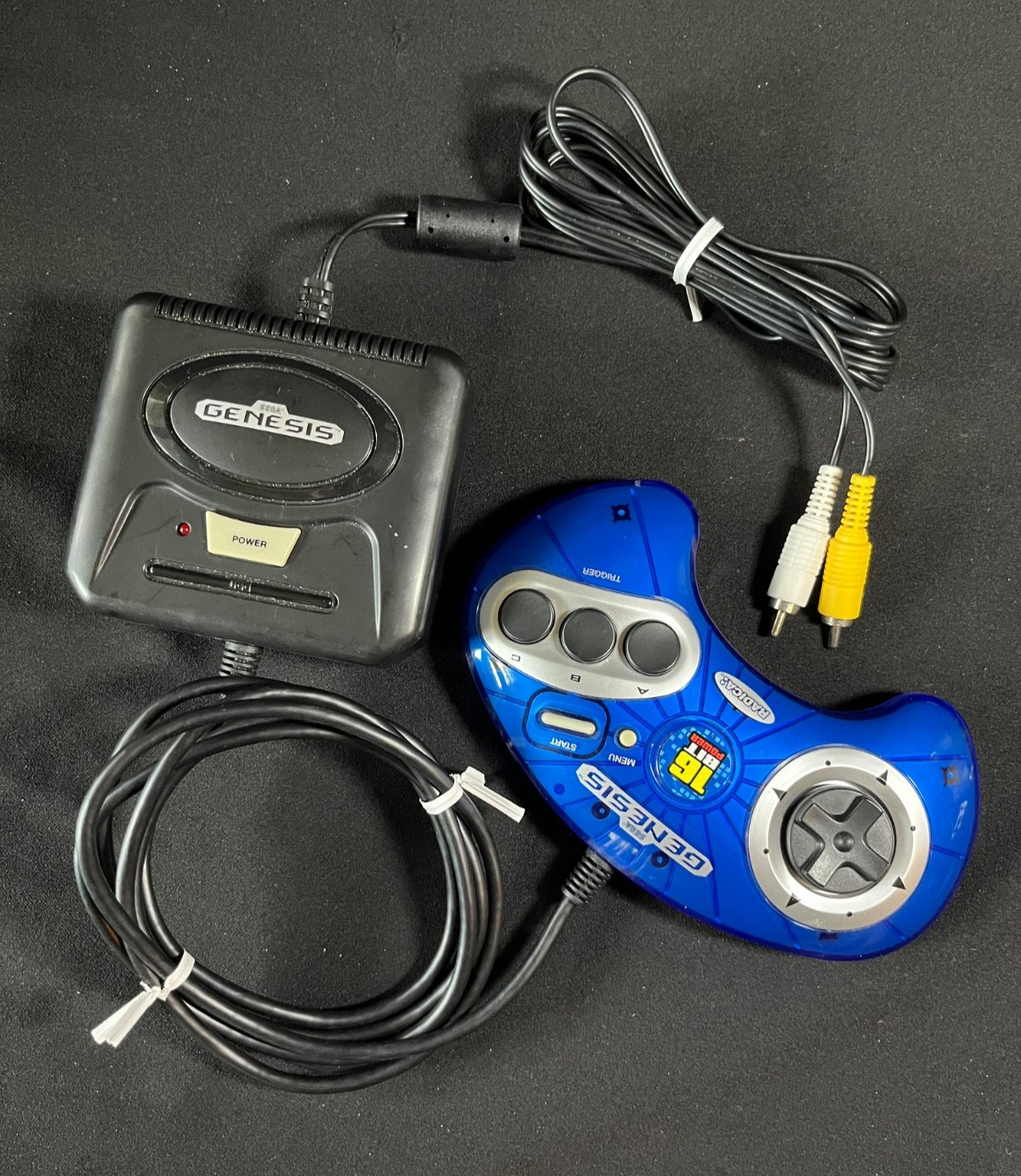 Sega Genesis 16-Bit Plug & Play 6-in-1 Game System Blue Controller Radica TESTED
