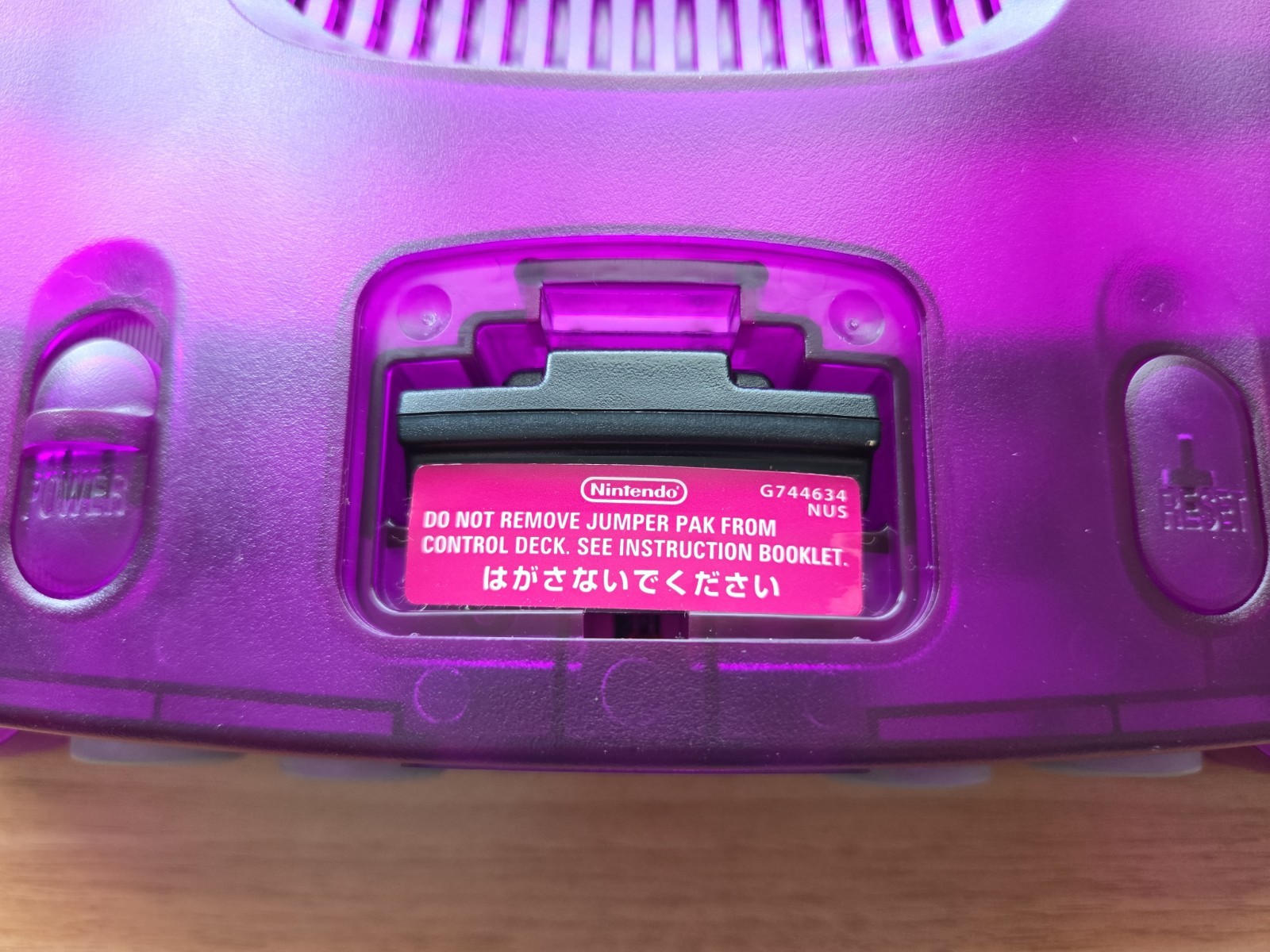 N64 Nintendo 64 clear Purple Funtastic Console Re-Shelled Region Free