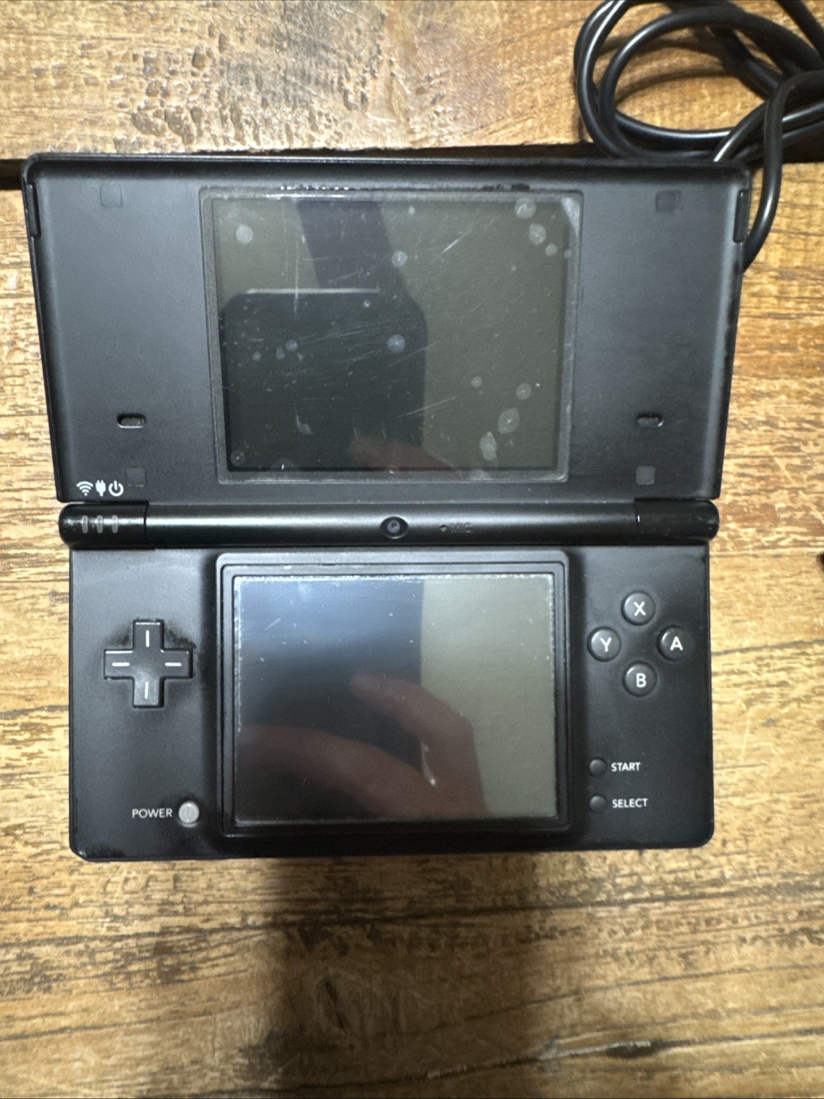 Nintendo DSi Matte Black Handheld System Stylus And Car Charger NO Wall Charger