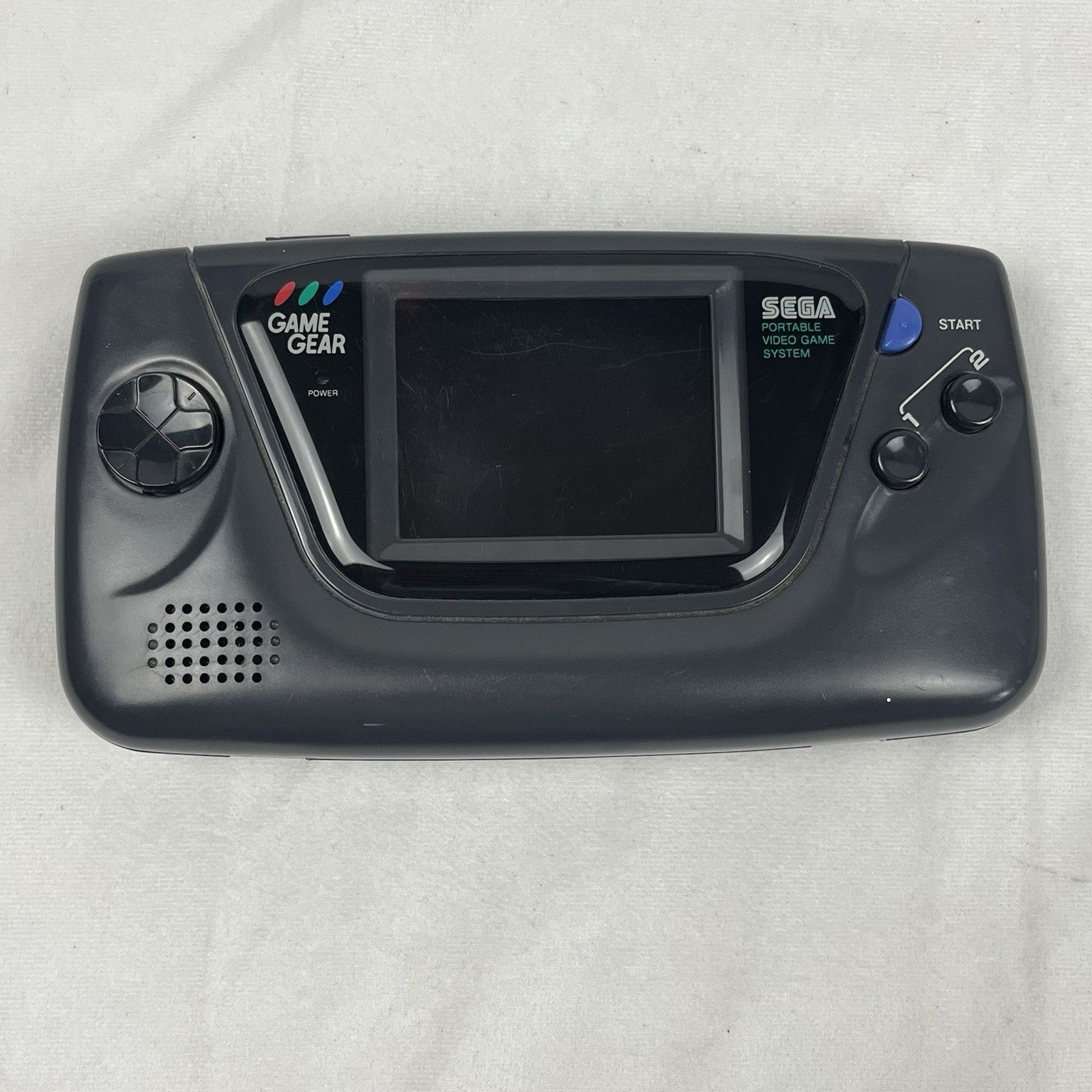 SEGA Game Gear Handheld System & Sonic the Hedgehog 2 Game Cartridge PARTS ONLY