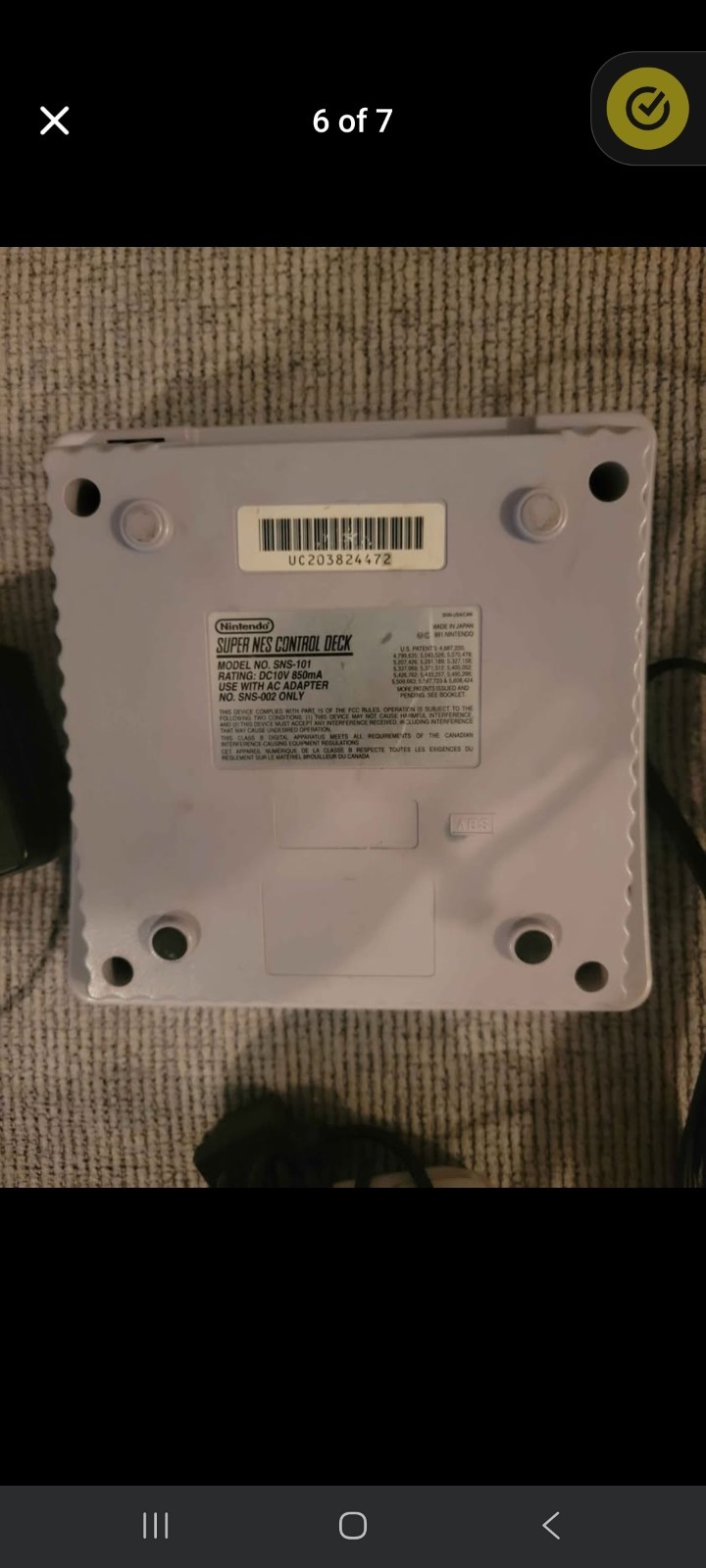 Rare Original SNES Super Nintendo Mini Console System