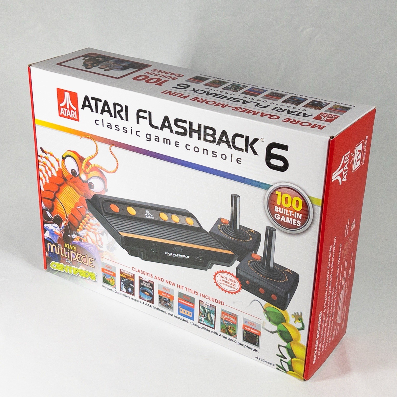 2015 AtGames Atari Flashback 6 Classic Console 100 Built-in Games – AR2680