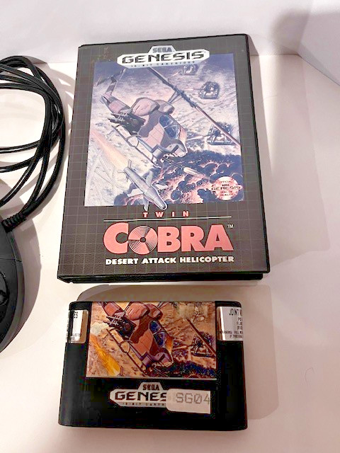 AtGames Sega Genesis Console with Built-In Games Controllers & Twin Cobra Game