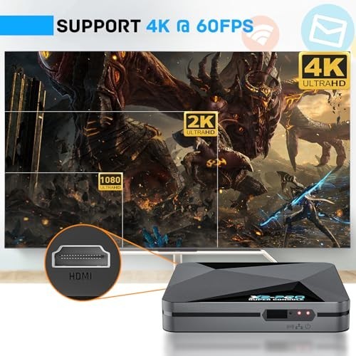 Retro Game Console 37000+ Games Android 9.0 Emuelec 4.6 4K UHD 2.4G 5G BT 5.0
