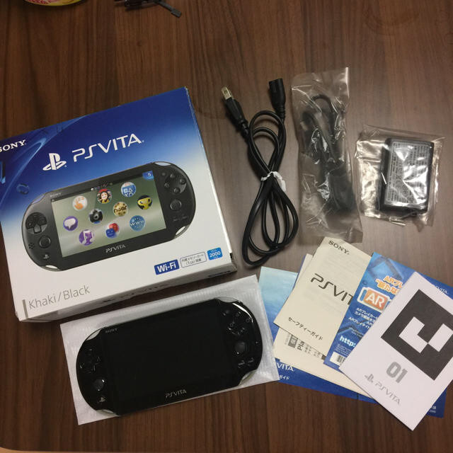 PlayStation PS Vita Wi-Fi Console Khaki / Black PCH-2000ZA16 Japan Sony game F/S
