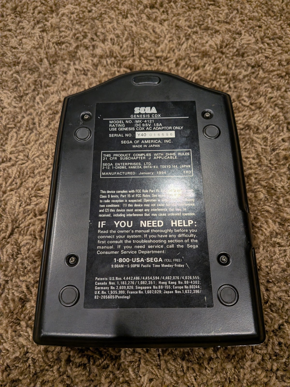 Sega Genesis CDX Console BUNDLE – RECAPPED – READ DESC!